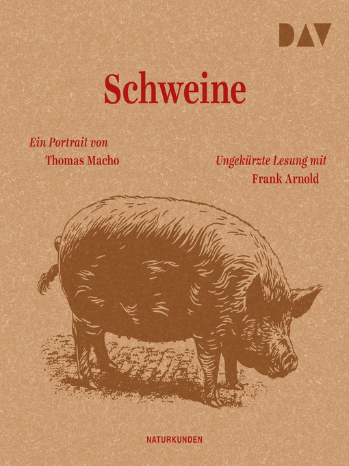 Titeldetails für Schweine. Ein Portrait--Naturkunden, Band 10 nach Thomas Macho - Verfügbar